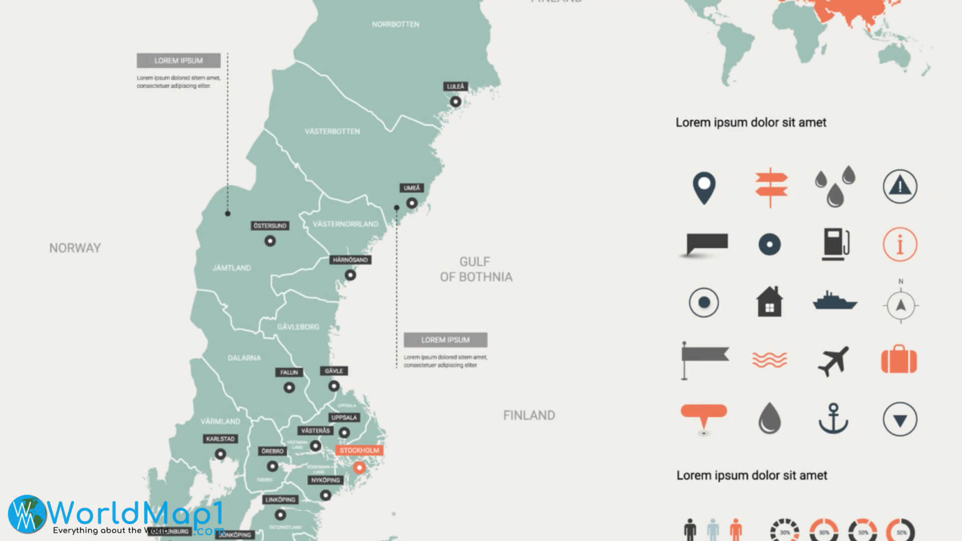 Sweden Regions Map